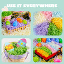 36oz (1000g) Multicolor Rainbow Easter Grass, Recyclable Paper Grass Shred Pastel Colors