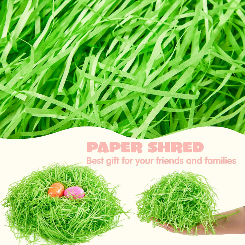 36oz (1000g) Multicolor Rainbow Easter Grass, Recyclable Paper Grass Shred Pastel Colors