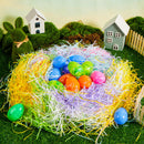 36oz (1000g) Multicolor Rainbow Easter Grass, Recyclable Paper Grass Shred Pastel Colors