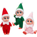3PCS Tiny Elf Doll Christmas Holiday Decoration Accessories Gift