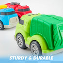 3 Pack Trucks for Toddlers Includes Garbage Truck
