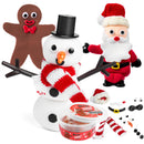 3 Packs Christmas Snowman, Santa, Gingerbread Man Craft Kit