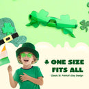 3 Pairs St. Patricks Day Shamrock Sunglasses