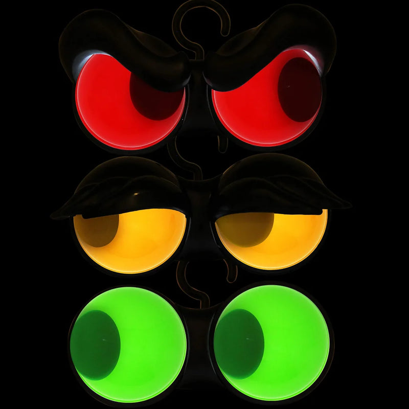 3Pcs Halloween Animated Flashing Peeping Eyes