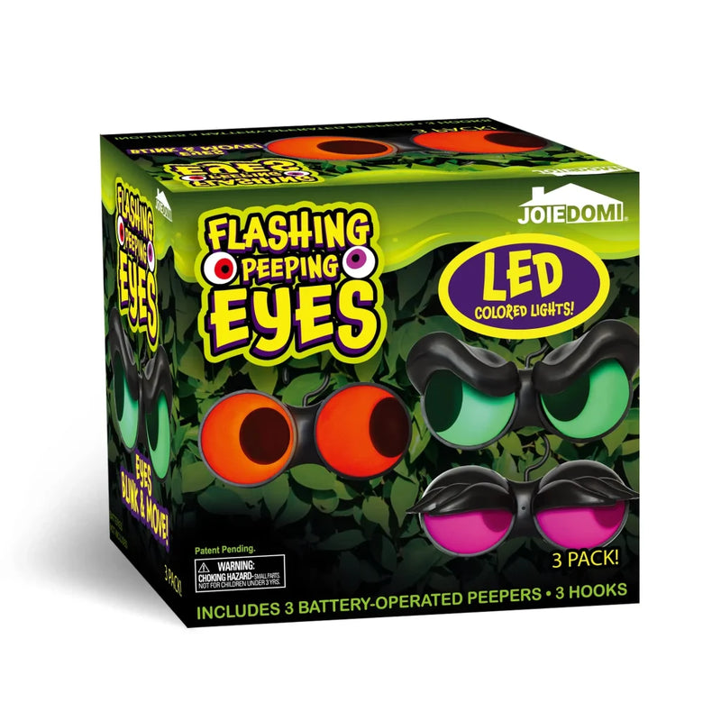 3Pcs Halloween Animated Flashing Peeping Eyes
