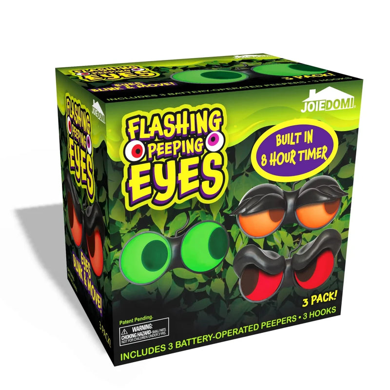 3Pcs Halloween Animated Flashing Peeping Eyes