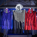 3 Pcs Halloween Hanging Clowns Decorations, one 47in, Two 35.4in Scary Hanging Clowns in Varies Colors