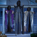 3 Pcs Halloween Hanging Grim Reapers Decorations, one 47in, two 35in Faceless Hanging Ghost