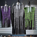 3 Pcs Halloween Hanging Witch, one in 47in and Two in 35.4in Witch for Halloween Indoor/Outdoor Decorations