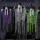 3 Pcs Halloween Hanging Witch, one in 47in and Two in 35.4in Witch for Halloween Indoor/Outdoor Decorations