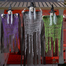 3 Pcs Halloween Hanging Witch, one in 47in and Two in 35.4in Witch for Halloween Indoor/Outdoor Decorations