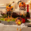 3 Pcs Thanksgiving Turkey Tabletop Centerpieces, Resin Turkey Fall Figurine