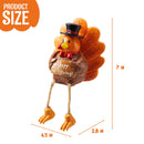 3 Pcs Thanksgiving Turkey Tabletop Centerpieces, Resin Turkey Fall Figurine
