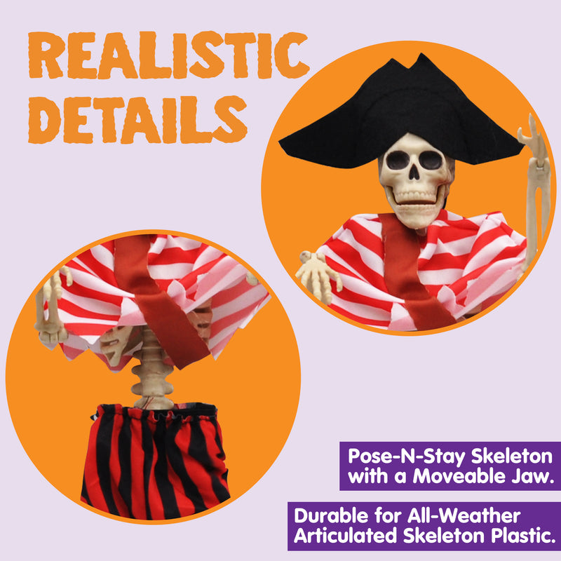 Skeleton With Costume (priate Red)