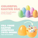 6 Pcs Large Pastel Easter Eggs - 6 Inches Jumbo Plastic Eggs Fillable for Easter Hunt