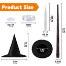 20Pcs Halloween Floating Candles and Witch Hat