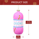 Christmas Crochet Glass Small Ornament