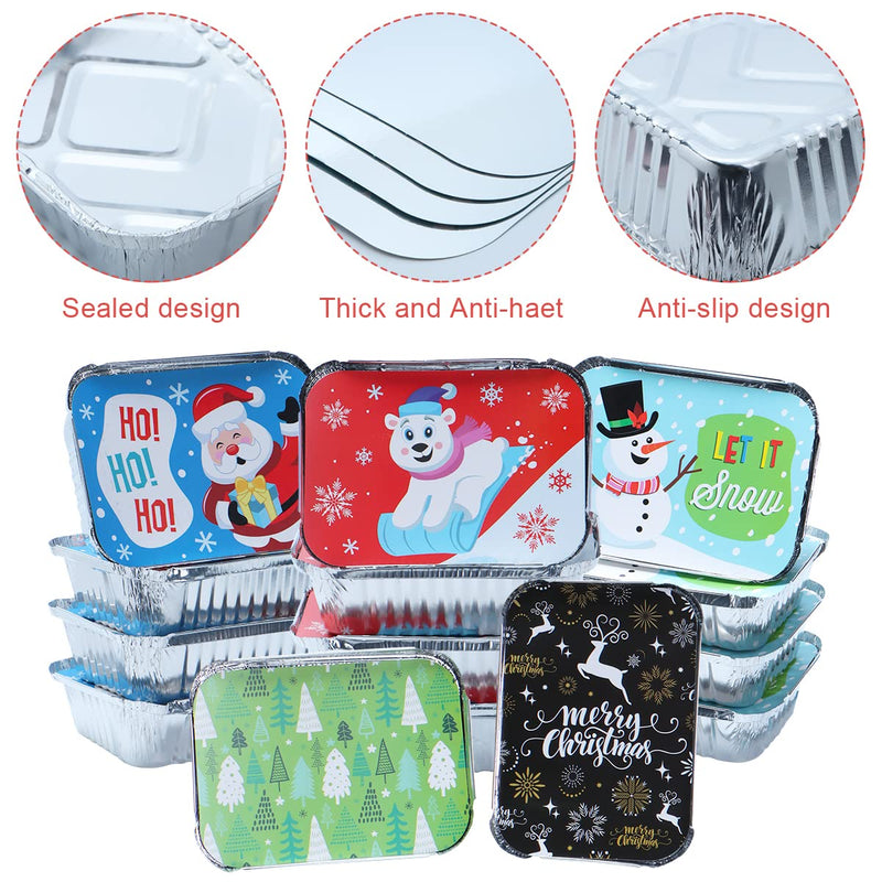 36 Pcs Christmas Cookie Tins with Lids for Gift Giving