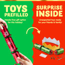 Christmas Party Table Favors (Red Green Snowflake), 8 Pack