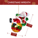 Mini 5" Santa Claus Christmas Glass Ornament