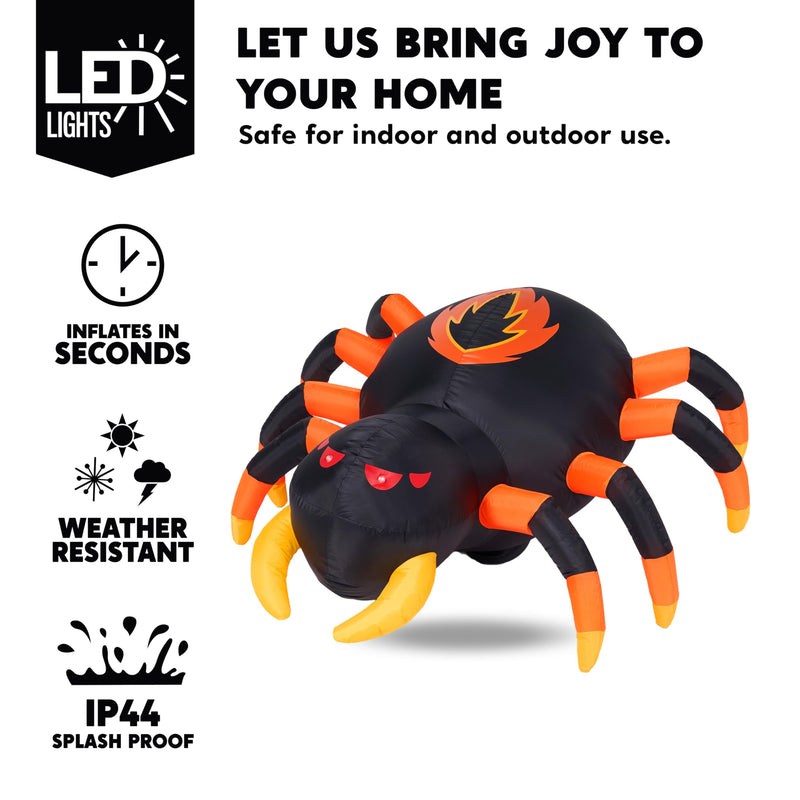 Remote Control 4FT Halloween Inflatable Spider