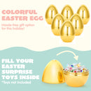 6Pcs 10'' Gold Jumbo Easter Eggs