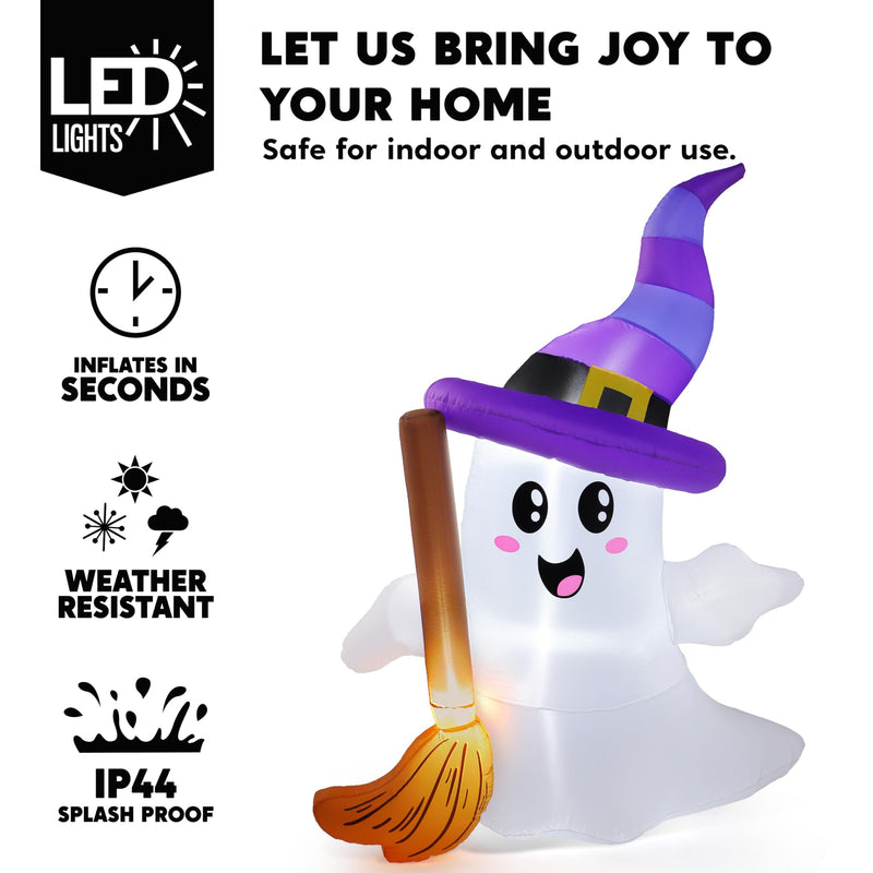 6FT Halloween Inflatables Ghost Outdoor Decorations
