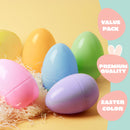 12Pcs Large Pastel Easter Eggs, 6 Inches Jumbo Plastic Eggs Fillable