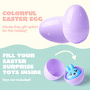 1000PCS 3.15" Large Plastic Eggs, Empty Colorful Fillable Eggshells for Easter Hunt