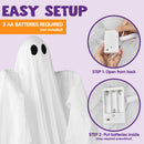 47” Halloween Hanging Light up Ghost