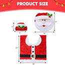 5 Pcs Christmas Theme Bathroom Decoration Set