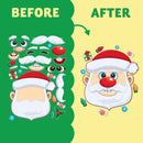 24 Pcs Christmas Make-a-face Stickers