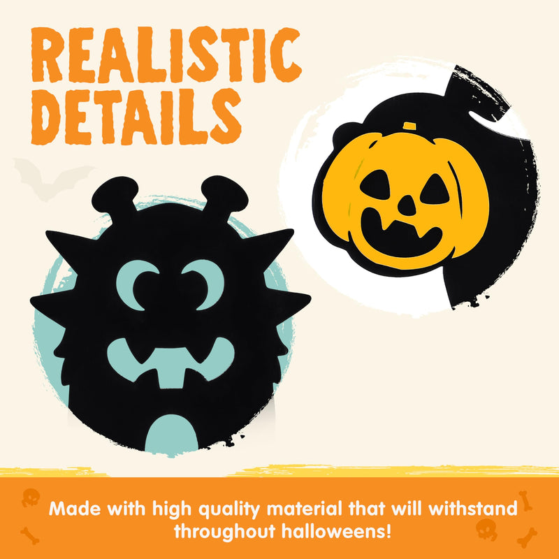 6Pcs Monster Yard Stakes Halloween Lawn Decorations