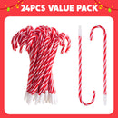 24 Pcs Christmas Candy Cane Ball Point Pens for Kids Gift