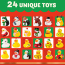 24 Days Christmas Advent Calendar Rubber Ducks