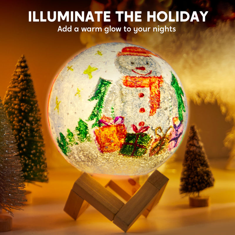 DIY 3D Moon Night Light, Moon Lamp Kit Galaxy Lamp Arts and Crafts Kit