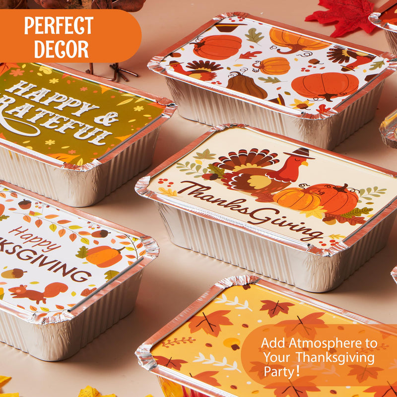 24Pcs Thanksgiving Leftover Containers with Lids