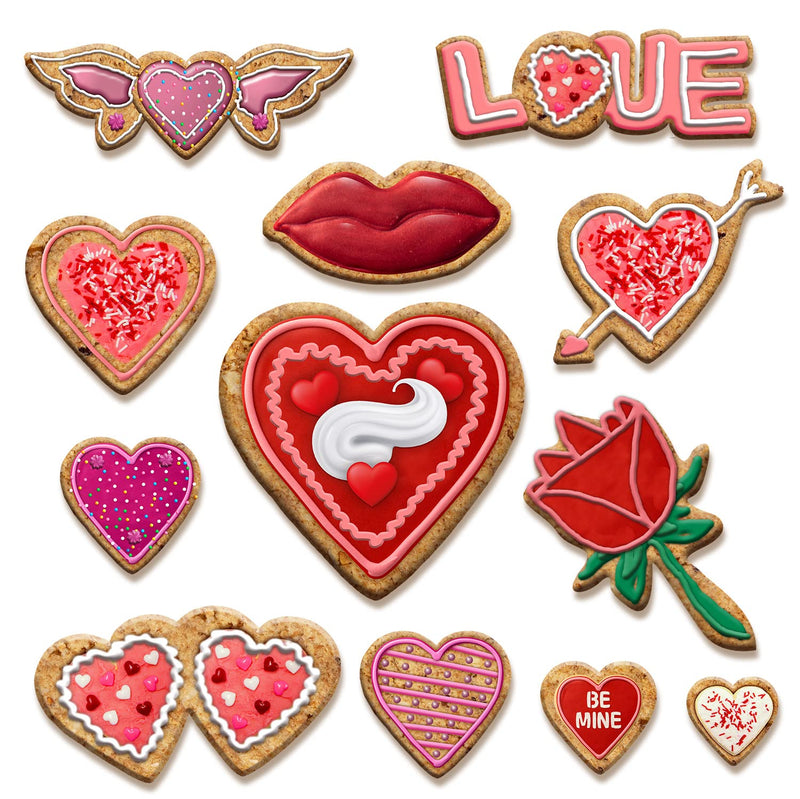 12 PCS Valentine's Day Cookie Cutters Set