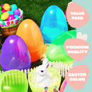 10" Jumbo Easter Eggs, 6PCS Colorful Plastic Giant Eggs Empty Fillable