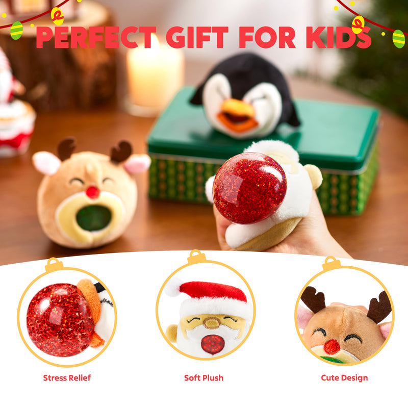 3 PCS Christmas Squeeze Plush Balls