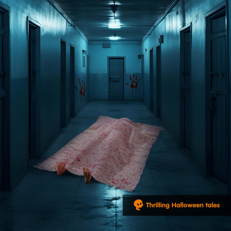 Halloween Decorations 5 Ft Scary Inflatable Body Covered Show feet