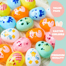 24 PCS Plastic Easter Multicolor Animal Eggs
