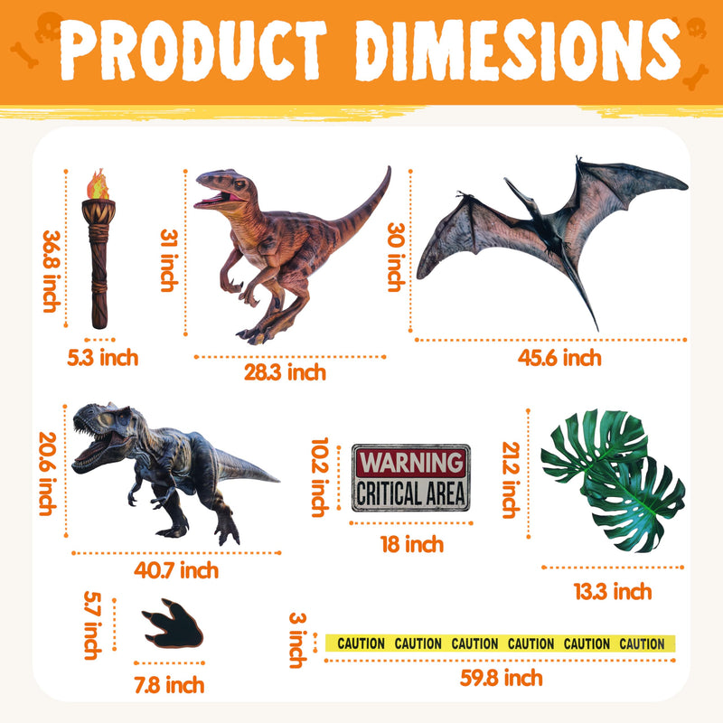 Halloween Dinosaur Park Theme Car Sticker Kit Trunk or Treat Decorations