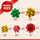 24 PCS Christmas Wrap Gift Bows