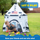 Kids Rocket Ship Play Tent Pop Up Play Tent