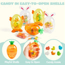 12pcs Easter Candy Filled Eggs Shell Carrot