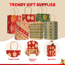 24PCS Christmas Kraft Bags Holiday Paper Goody Gift Bags
