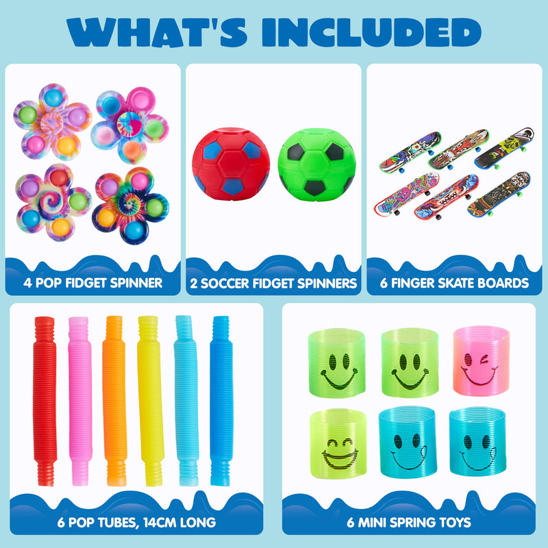 JOYIN Lot de 90 porte-clés ronds Pop Fidget Toys en vrac pour enfants de 4 à 8, 8 à 12 ans, sacs à friandises de Noël, cadeaux de rentrée scolaire, cadeaux pour JOYIN Lot de 90 porte-clés ronds Pop Fidget Toys en vrac pour enfants de 4 à 8, 8 à 12 ans, sacs à friandises de Noël, cadeaux de rentrée scolaire, cadeaux pour
