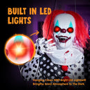 Halloween Hanging Swinging Animatronic Clown