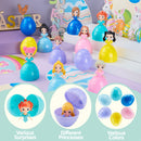 12 Pcs Filled Easter Egg with Princesses Doll for Easter Eggs Hunt